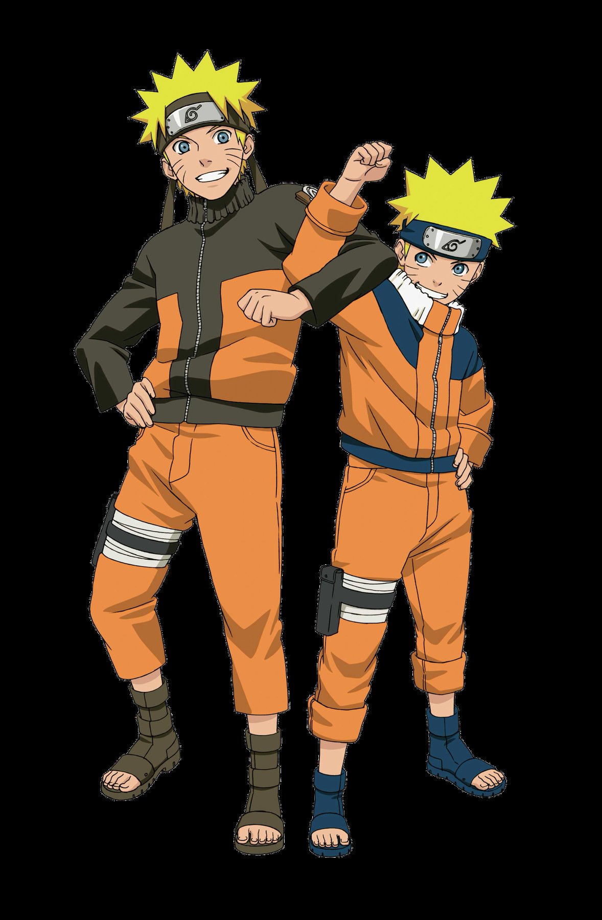 Naruto Uzumaki in his orange jacket