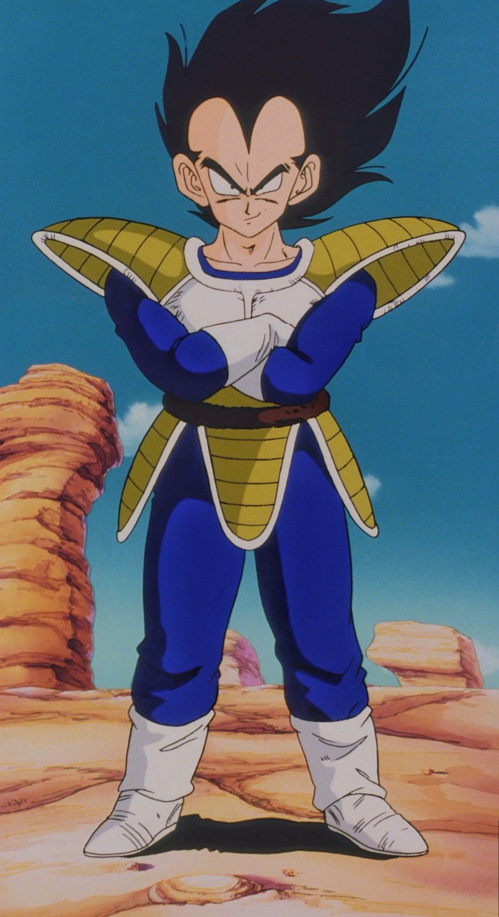 Vegeta with arms crossed, mid-session roleplay persona